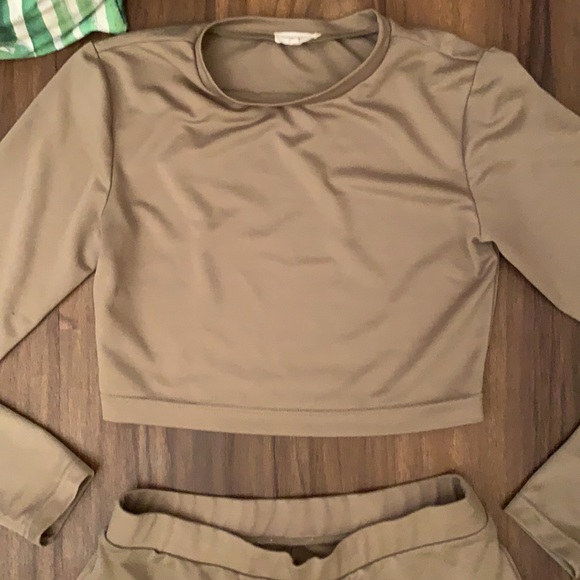 MISTRESS ROCKS Olive Two-Piece Set - Picture 5 of 6